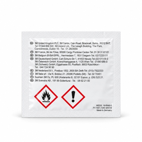 3M wipes for stairs for GLASS film application