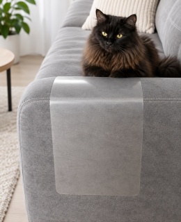PetGLASS™ Schutzmatte für Transparente, 30 x 80 cm, selbstklebende Kratzschutzfolie
