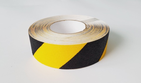 Żółto-czarna taśma GRIP antypoślizgowa 5cm x 0,5m