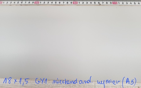 *Odbojnica samoprzylepna WallC™, GY1-jasny szary, 18x150cm (A5)