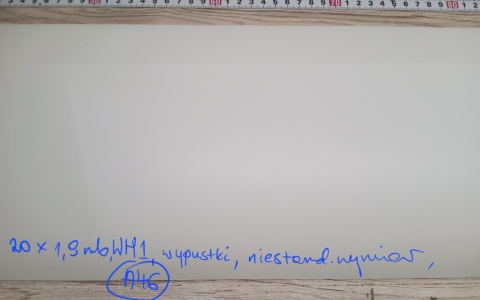 *Odbojnica samoprzylepna WallC™, WH1- biały, 20x190cm (A46)