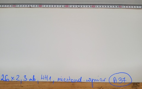 *Odbojnica samoprzylepna WallC™, WH1-biały, 26x230cm (A37)