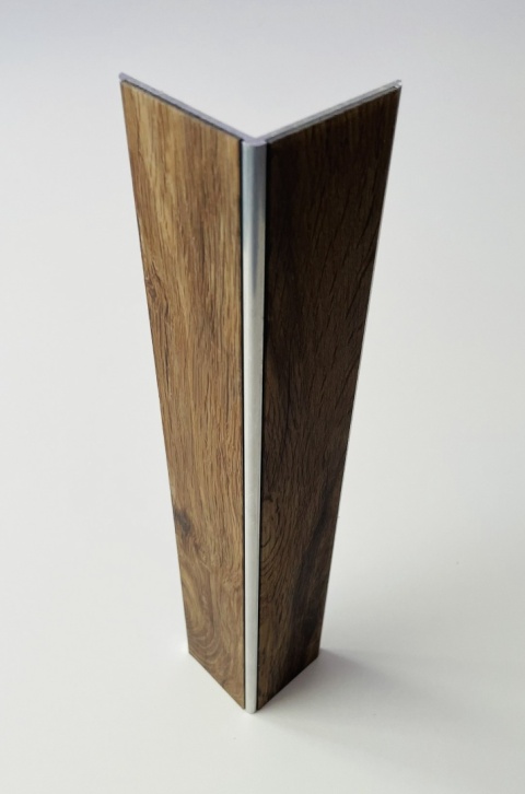 Narożnik aluminiowy CornerAlu WallWOOD™ dąb L2 5x5x150cm