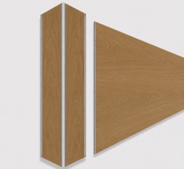 Narożnik aluminiowy CornerAlu WallWOOD™ dąb BN2 5x5x50cm