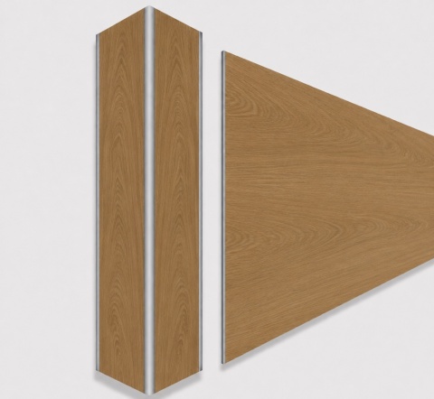 Narożnik aluminiowy CornerAlu WallWOOD™ dąb BN4 5x5x100cm