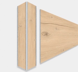 Narożnik aluminiowy CornerAlu WallWOOD™ dąb NO1 5x5x50cm
