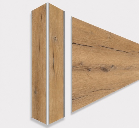 Narożnik aluminiowy CornerAlu WallWOOD™ dąb NO2 5x5x150cm