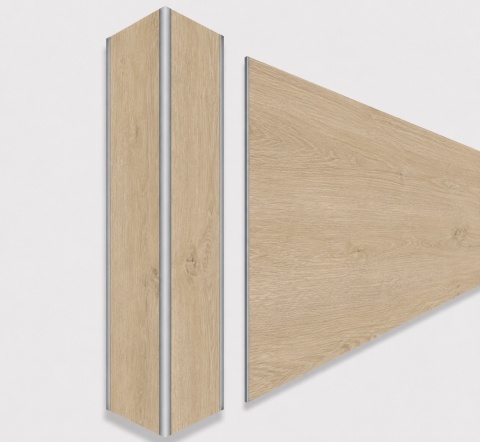 Narożnik aluminiowy CornerAlu WallWOOD™ dąb NT2 5x5x100
