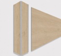 Narożnik aluminiowy CornerAlu WallWOOD™ dąb NT2 5x5x150cm
