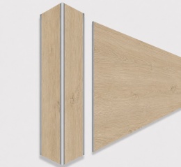 Narożnik aluminiowy CornerAlu WallWOOD™ dąb NT2 5x5x50cm